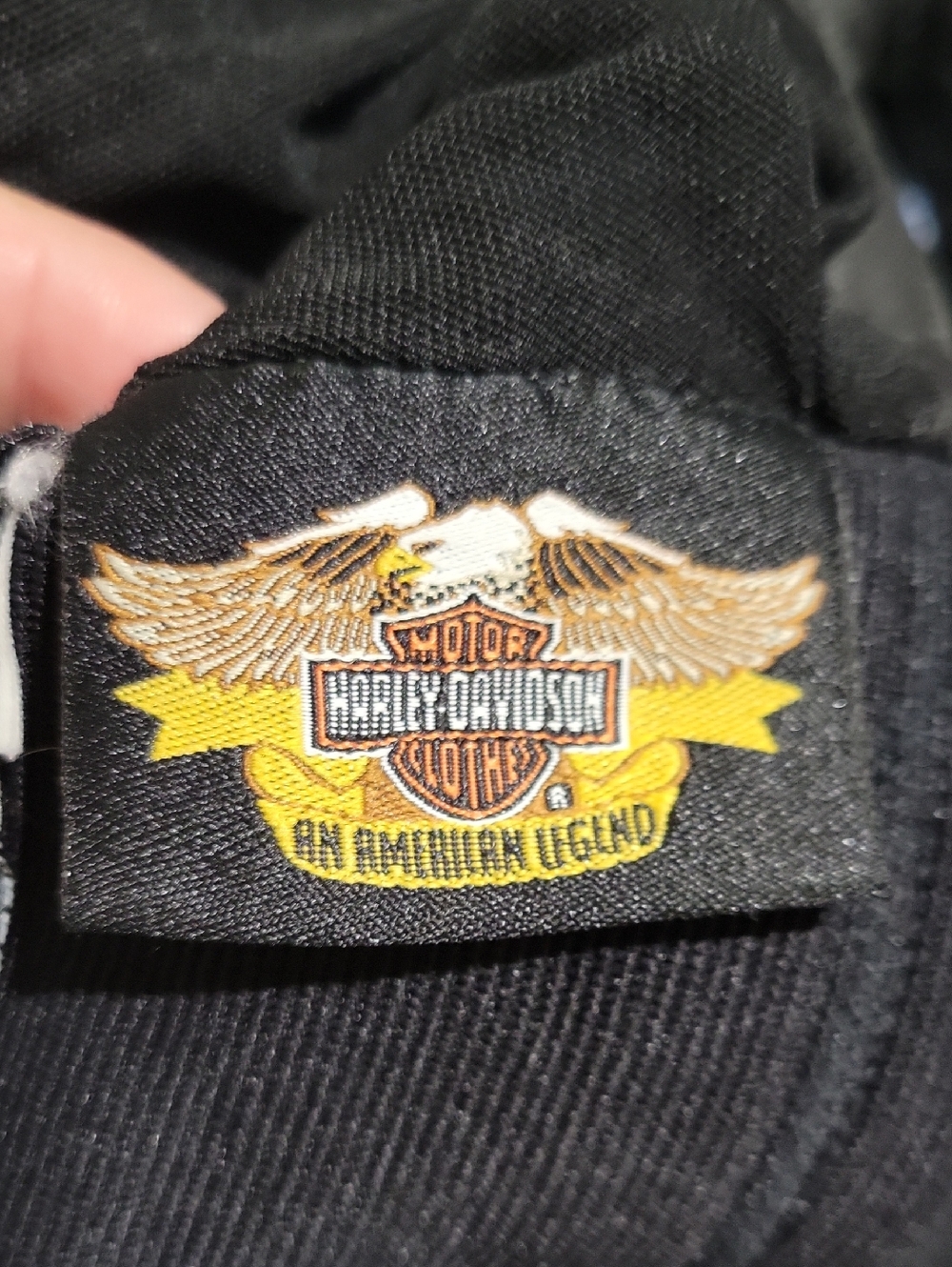 Harley-Davidson Women's 4 Black Leather Racer Back Cropped Top - Picture 4 of 11